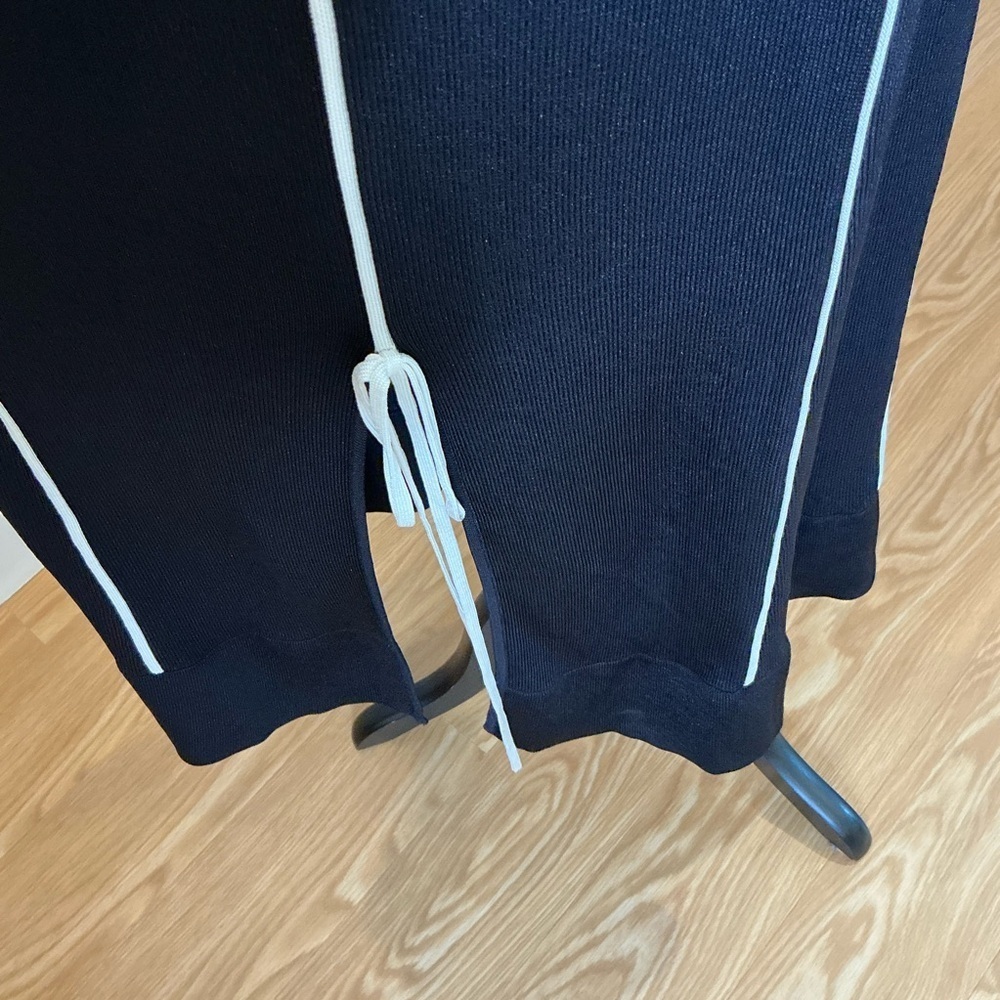 3.1 PHILLIP LIM V-Neck Tank Lux Viscose Midi Dress with Piping Trim Size Large - Picture 8 of 16
